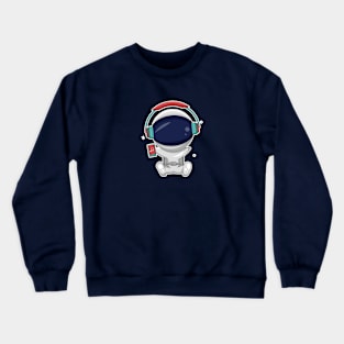 Astronaut music Crewneck Sweatshirt